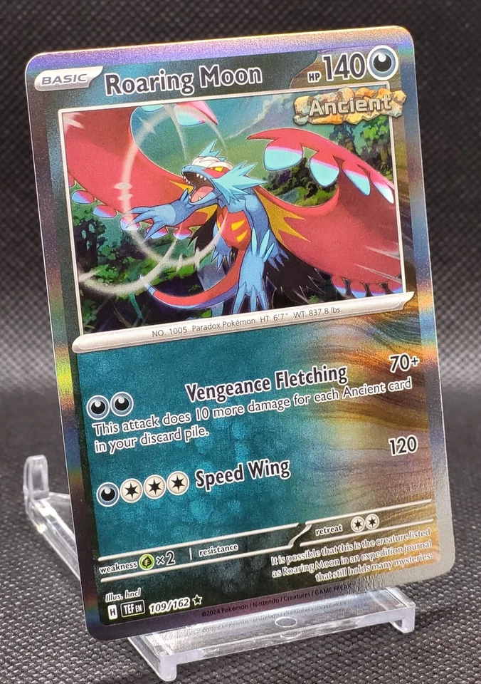 Roaring Moon 109/162 - SV05: Temporal Forces (TEF) Rare Foil Pokemon - Image 4 of 4