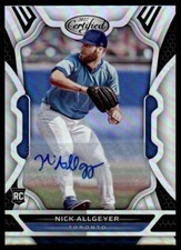 2022 PANINI CERTIFIED AUTO RC Nick Allgeyer - Rookie Toronto Blue Jays