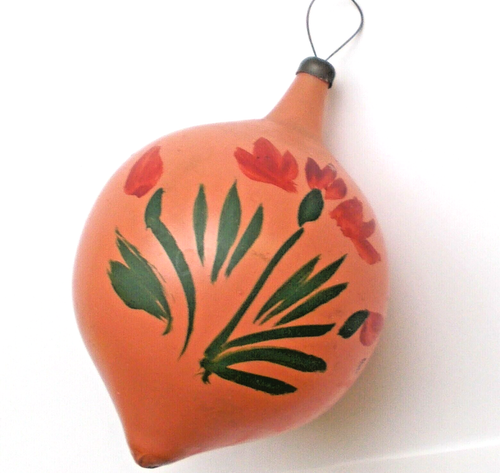 BOULES D'ORNEMENT DE sapin de Noël anciennes en verre vintage EUR 15,52