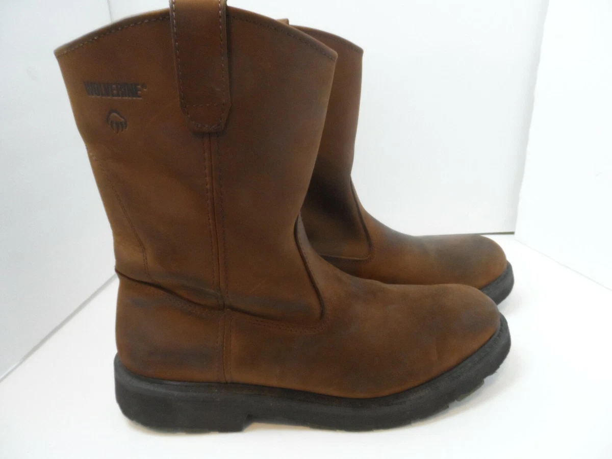 Wolverine Men s Brown Leather Work Boots W04727 Size 13M not Steel Toe