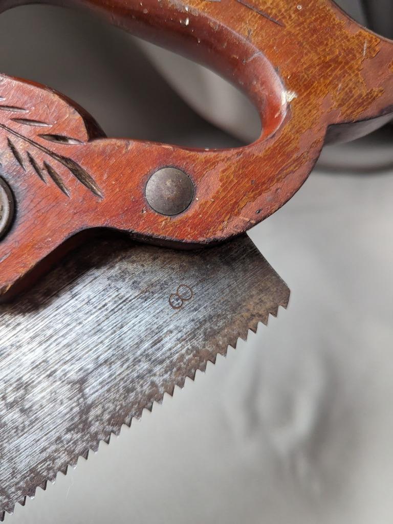 antique DISSTON hand saw D23 wood handle 2326" 8 vintage eBay