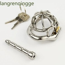 Small Chastity Cage Metal Tube Stainless Steel Male Chastity Devices Peni Lock