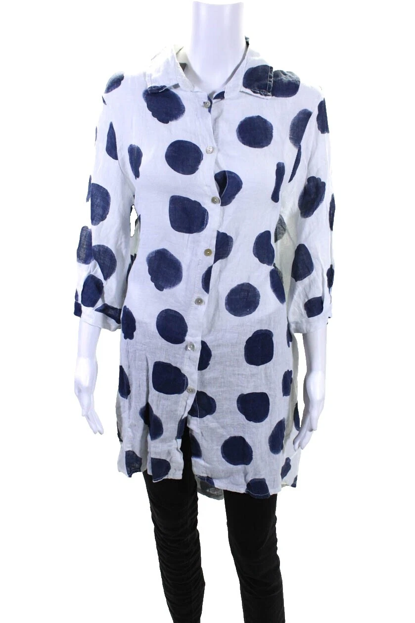 Blusa de Lunares lino para Mujeres