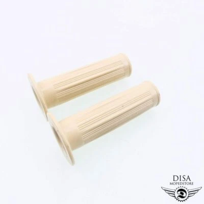 Creme-Weiß Classic Retro Griffgummis Gas Schaltgriff Satz für Mofa Moped