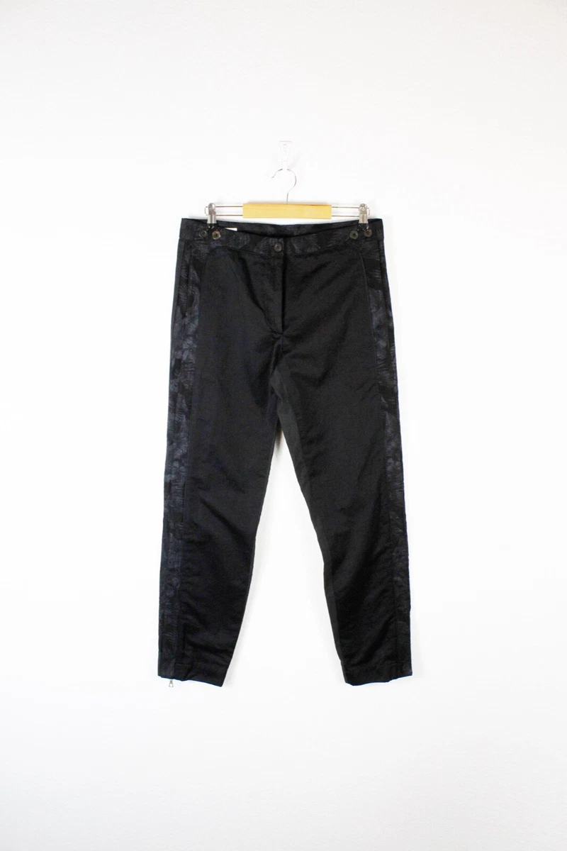 Womens Dries Van Noten Floral Tape Pattern Track Pants Trousers size 40