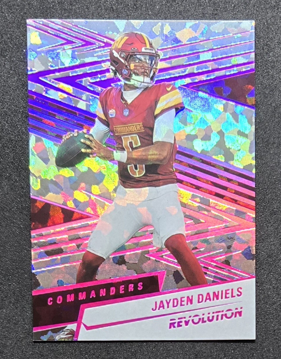 Jayden Daniels 2025 Panini Revolution Holo Red 35/35 #1 COMMANDERS