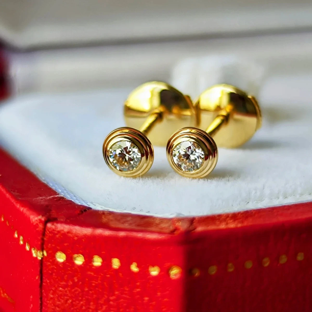 Cartier Diamond Earrings Stud Fine Earrings for sale | eBay