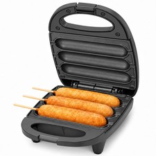 Electric Corn Dog Maker, Premium Non-Stick Plates
