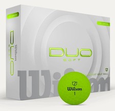 New Wilson Staff 2025 Duo Soft Golf Balls 1-Dozen Green 