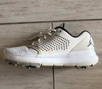 Nike Air Jordan Trainer ST G Golf Shoes - White - Size 9.5 - Wolf