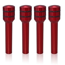 4PCS Car Door Lock Knobs, 1.92" x 0.44'' Safety Auto Inner Pull Red