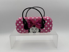 Minnie Mouse Pink Polka Dot Hard Shell Sunglasses Case w/ Handle and Bow Girls.