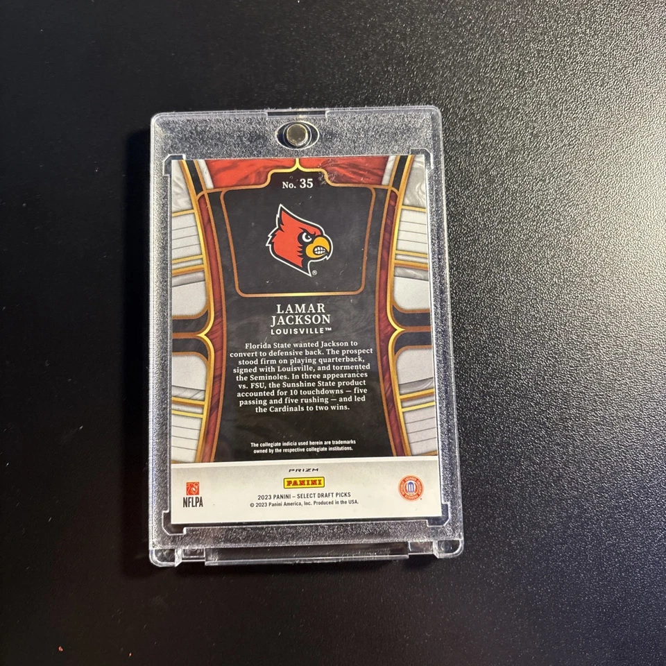 2023 PANINI SELECT DRAFT PICKS LAMAR JACKSON DRAGON SCALE SSP (RARE)! - Image 2 of 2