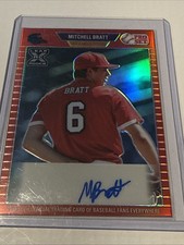2021 Leaf Pro Set Mitchell Bratt PA-MB2 Red Refractor AU RC
