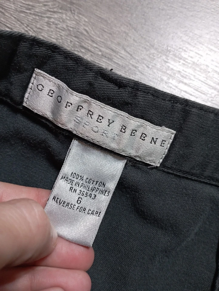 Falda deportiva Geoffrey Beene para mujer talla 6 gris oscuro línea A 100 % algodón verano Foto 4 de 4