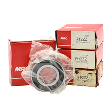 Lot of 4x MRC Ball Bearing R12ZZ 3/4" Bore, 1-5/8" OD, 5/16" Wd