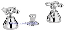 Rubinetto miscelatore per bagno PAINI LIBERTY Batteria bidet 3 fori con scarico