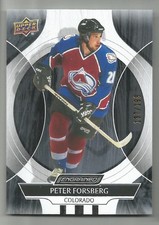 2024-25 Upper Deck Engrained Icons Ebony Peter Forsberg #'d 137/199 Card #44 Avs