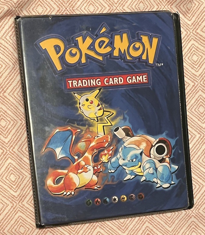 Vintage Pokemon Card Album 1999 Wizards of the Coast 4-Pocket Binder WOTC