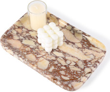 Calacatta Marble Vanity Trays, Marble Bathroom Tray Countertop, Luxury Decorativ