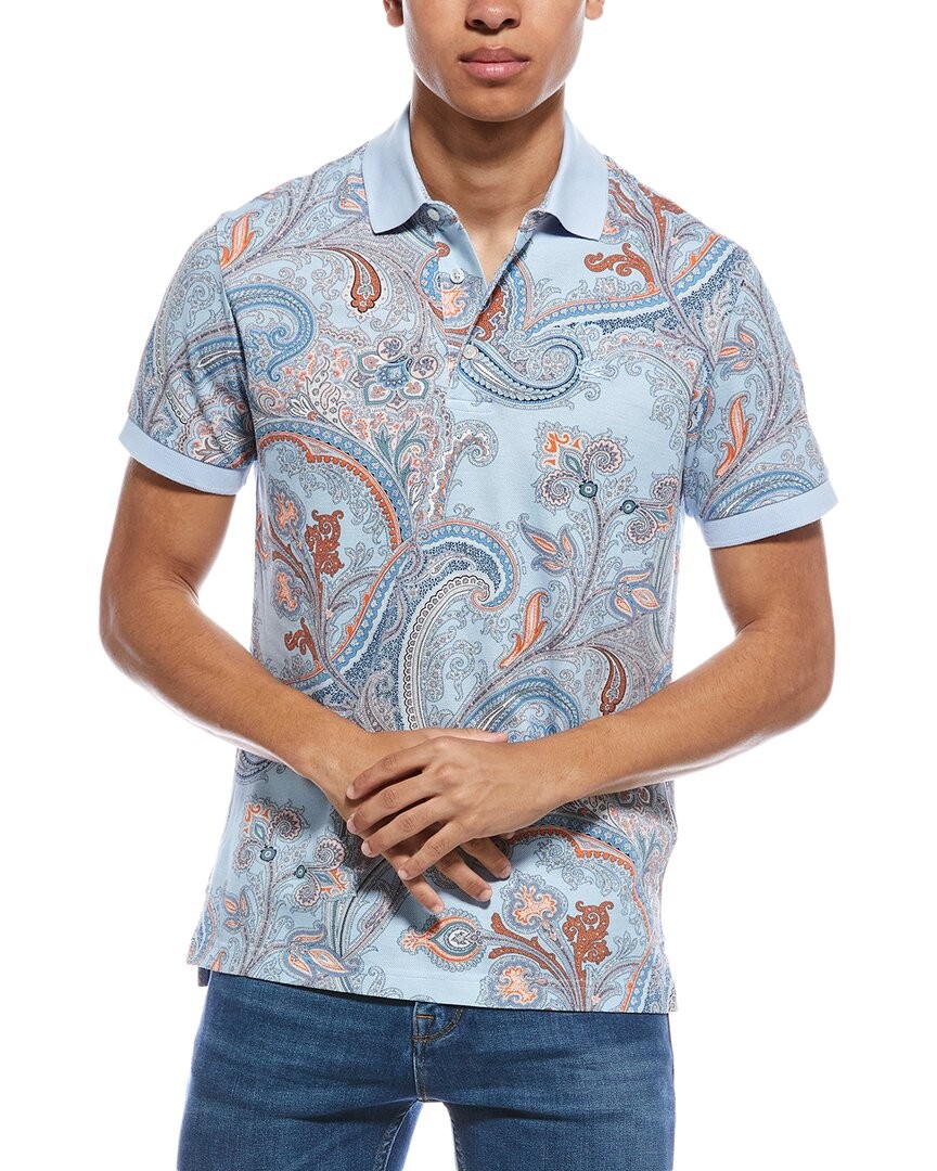 Рубашка поло Etro Roma мужская синяя M 47290₽