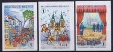 Belgium, 2008, COB 3801/3 Imperforated: €30, Folklore and Traditions, MNH