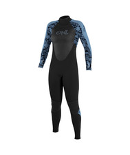 O'Neill Epic 4/3mm Wetsuit - Women's - 6 / Black/Stormy Palm/Fade Denim