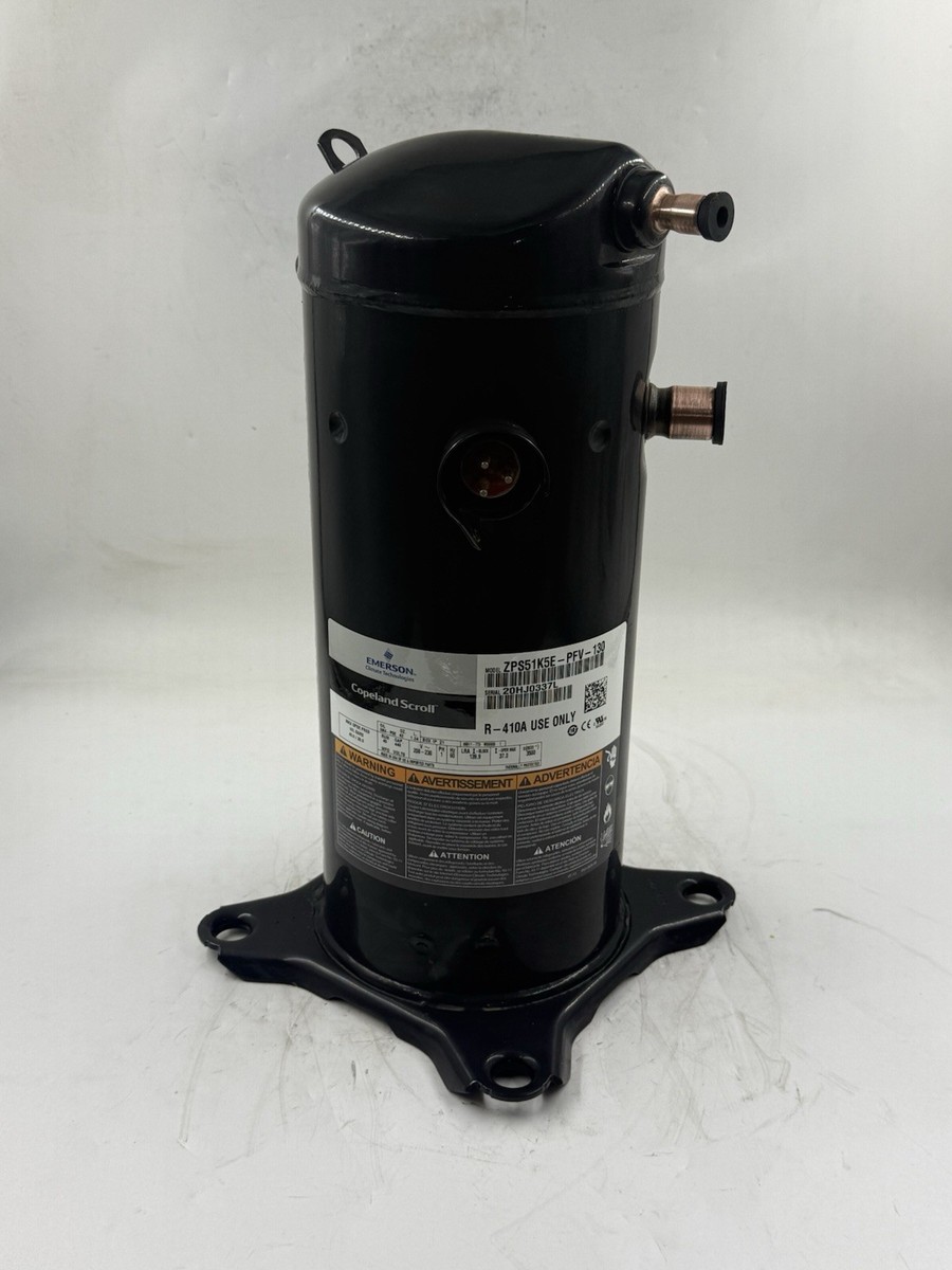 NEW Copeland ZPS51K5E-PFV-130 Compressor R410A 1 PH 208/230V 2