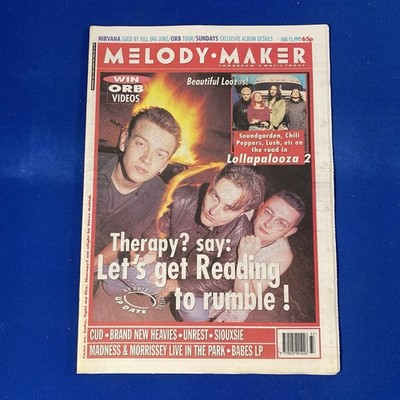 Melody Maker August 15, 1992 Therapy? say: Let s get Reading to rumble!