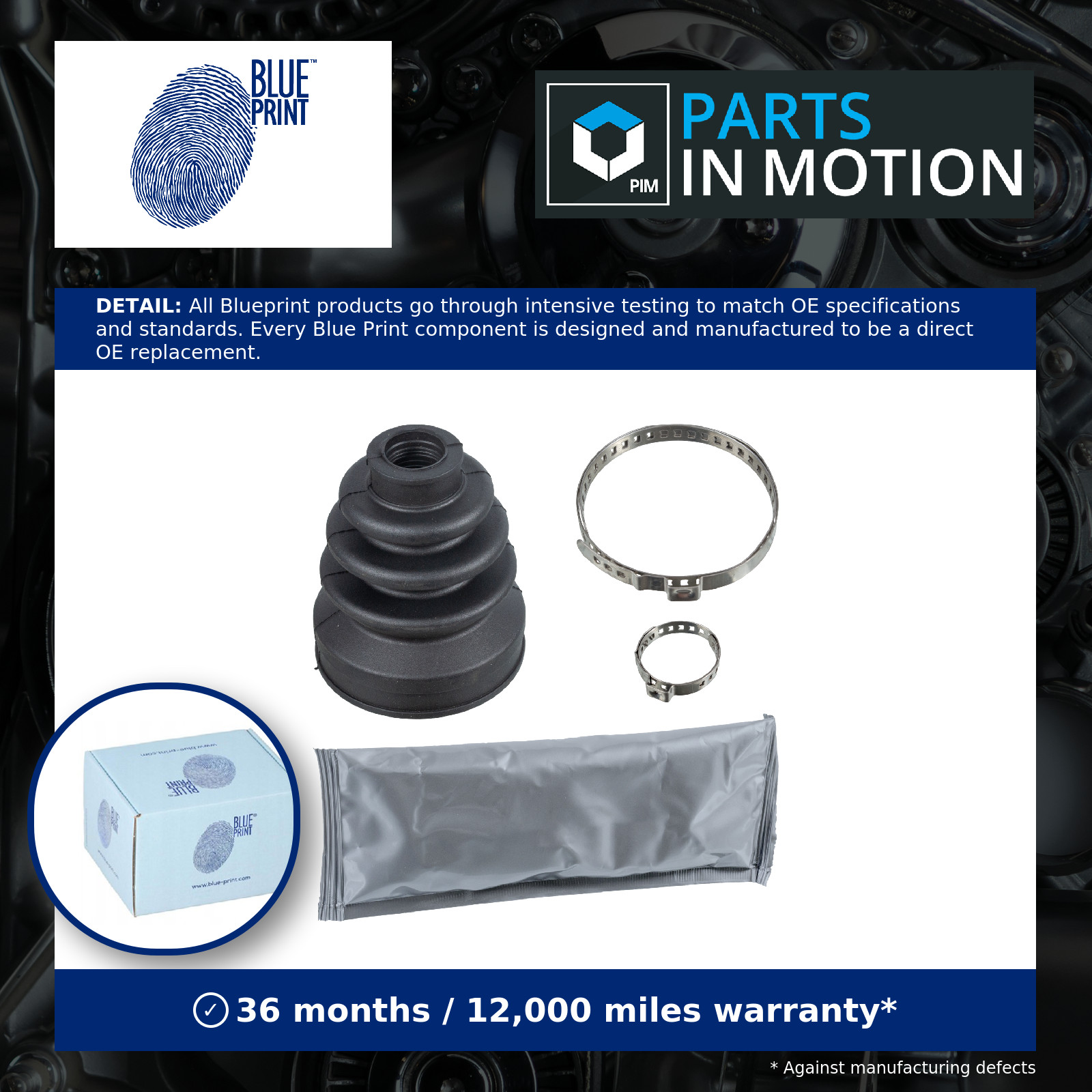 CV Joint Boot fits HONDA JAZZ Mk2, Mk3 1.3 Inner 2002 on C.V. Driveshaft Gaiter
