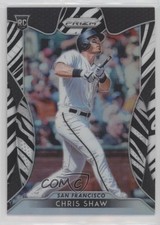 2019 Panini Prizm Zebra Prizm 32/99 Chris Shaw #63 nq3