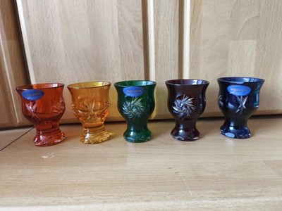 5 Likörgläser Bohemia Crystal