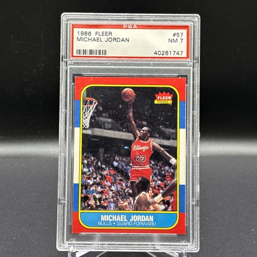 1986-87 Fleer - Michael Jordan #57 (RC) PSA 7