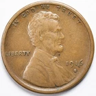 1916-S Lincoln Wheat Penny San Francisco Mint Very Fine (VF)