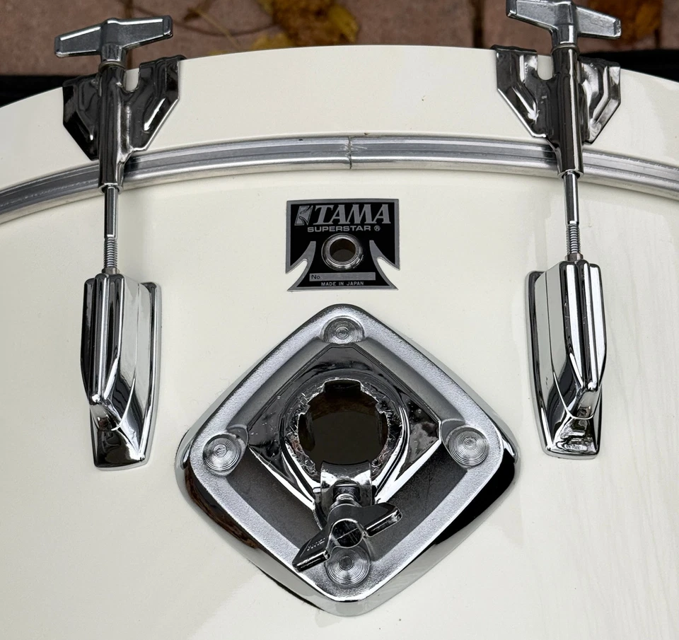 Винтажный TAMA 22 «x 16» суперзвезда бас барабан фортепиано белый - Изображение 3 из 4