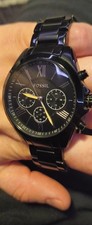 Fossil 32mm Black Stainless Steel Bracelet Watch 50m