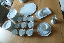 Teeservice Porzellan, "Königlich Tettau",  für 19 Personen