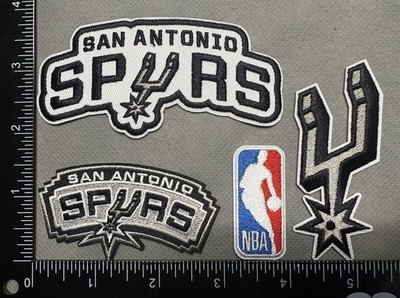 LOT SET OF 4 SAN ANTONIO SPURS IRON ON EMBROIDERED PATCHES