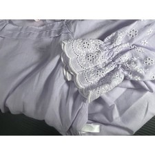 Vtg Love Sz 6 Girls Dress Eyelet Cotton Light Purple Prairie Cottagecore