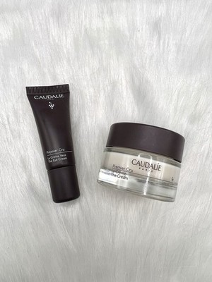 Caudalie Premier Cru The Cream 15mL + Eye Cream 5mL Anti Aging Set Brand New