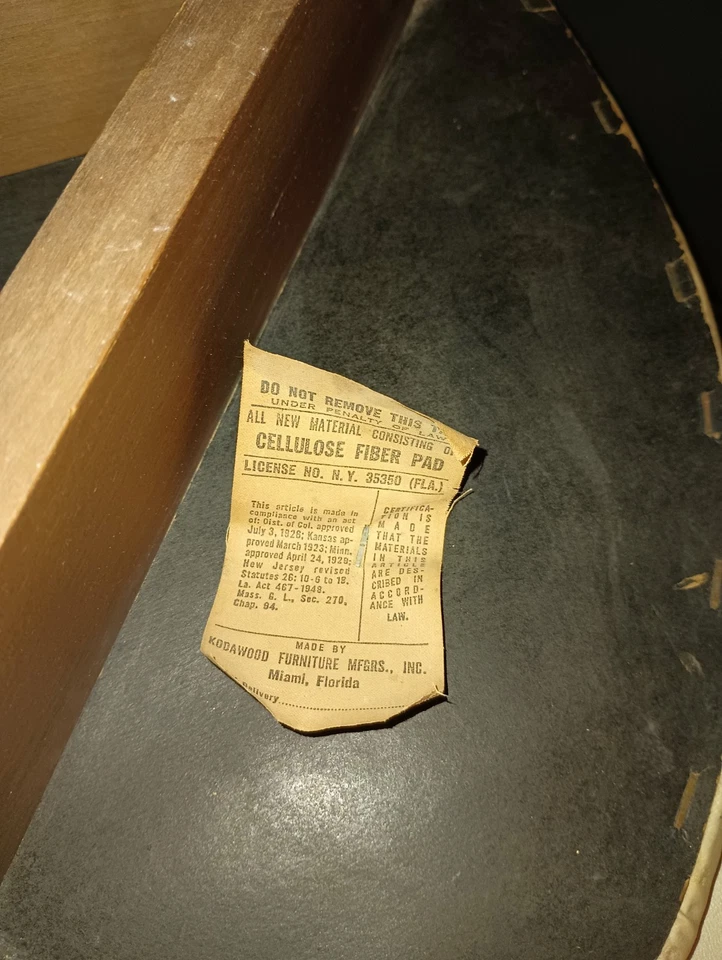 muebles modernos mediados de siglo par de sillas Dinette Kodawood Foto 3 de 4