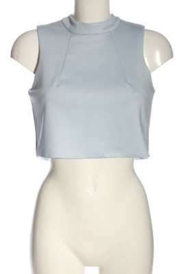 LAVISH ALICE ärmellose Bluse Damen Bluse Gr. DE 36 hellgrau-creme Business-Look