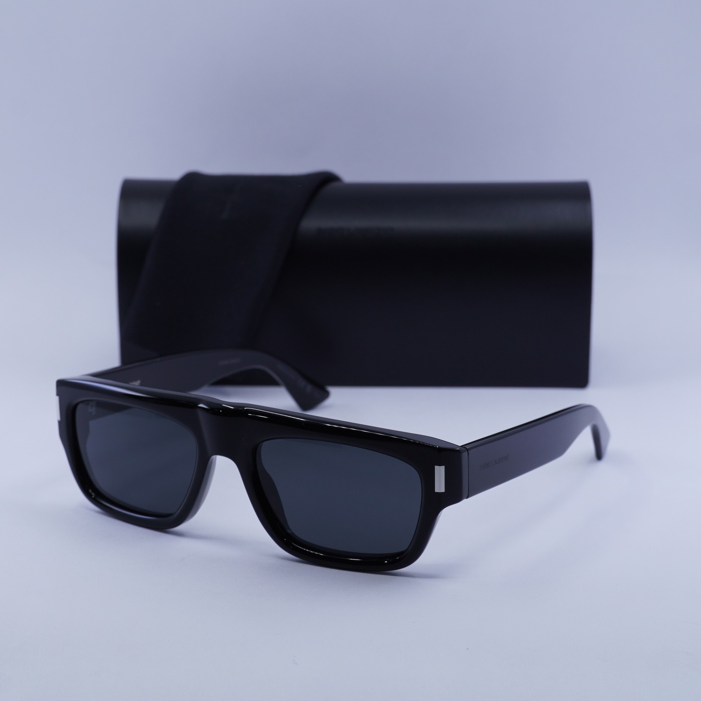 Occhiali da sole Saint Laurent SL762 001 nero grigio 55 19 145 nuovi