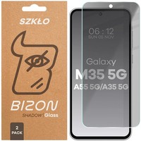 2X Sichtschutzglas FüR Galaxy M35 5G/A35 5G/A55 5G Bizon Blickschutz Schutzglas