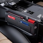 PU Leather Car Seat Crevice Storage Box Gap Pocket Phone Organizer Accessories