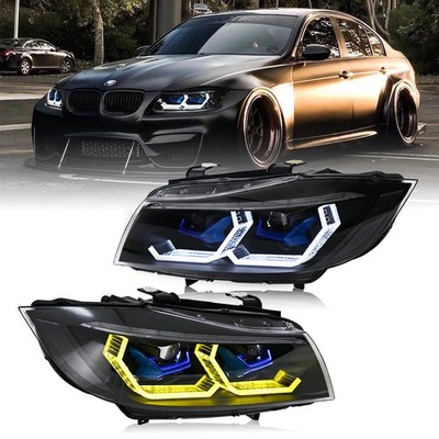 LED Scheinwerfer Set für BMW E90 E91 3er 2005-2012 Sequenz Blinker Tagfahrlicht