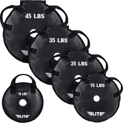 Elite Sports UNFILLED Workout Sand Plates Set of 2