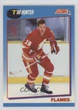 1991-92 Score Canadian Bilingual Tim Hunter #537 0a4