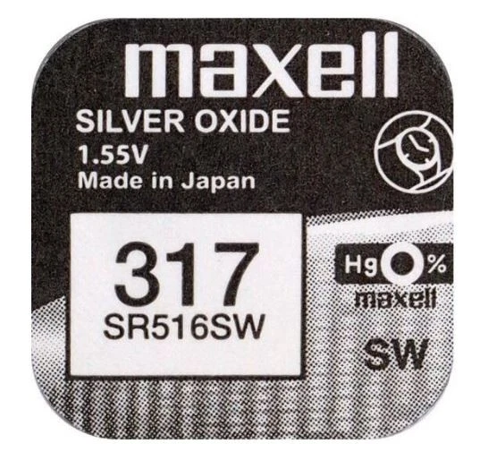 Maxell Battery SR516SW Pack of 1