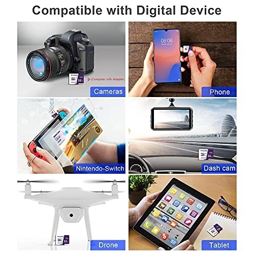  Micro SD Card, MicroSDXC UHS-I Memory Card - 100MB/s, 667X, U1, Class10, 32GB - Image 2 of 4